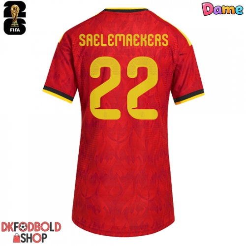 Belgien Alexis Saelemaekers #22 Hjemmebanetrøje Dame VM 2026 Kort ærmer